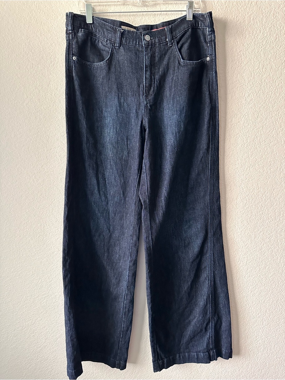 Pilcro Dark Indigo Wide Leg Jeans